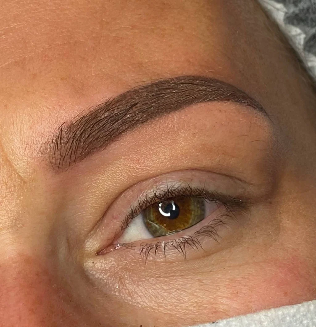Genezen powderbrows met een zacht poederverloop